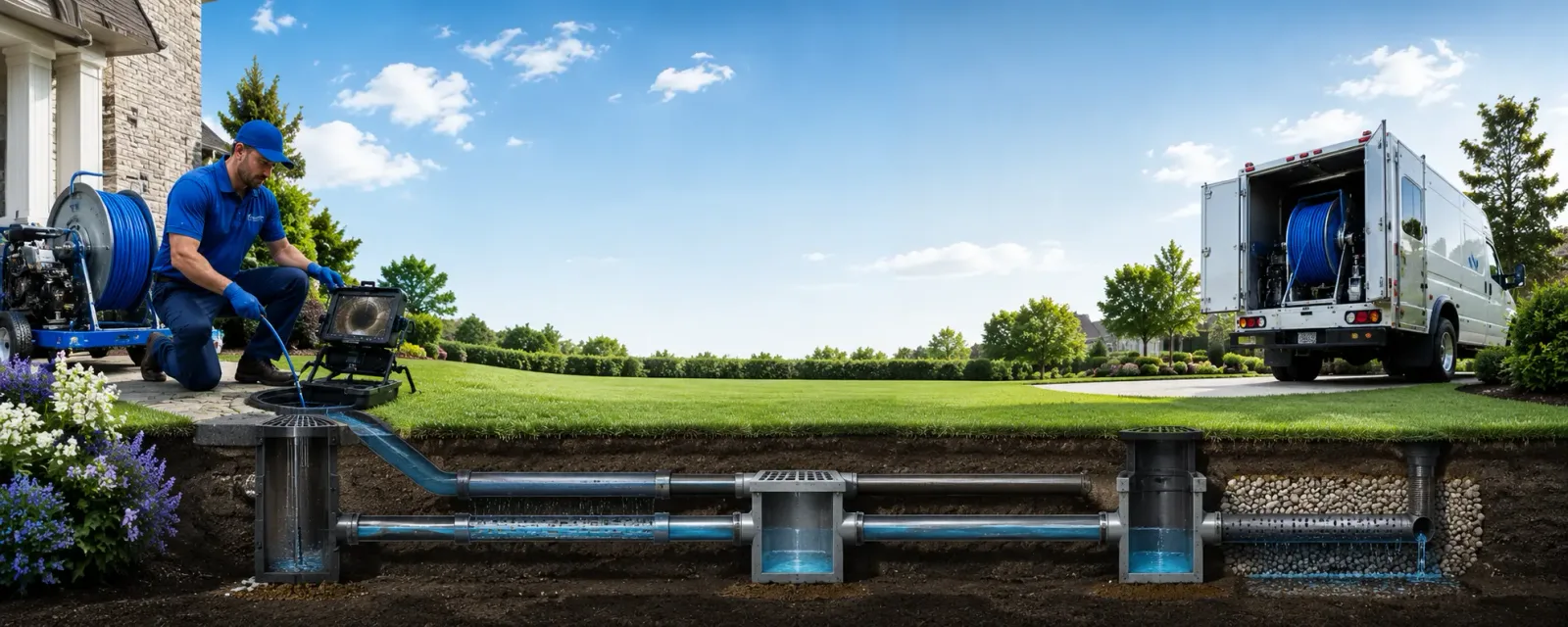 Outdoor drain cleaning information for Dustin, OK